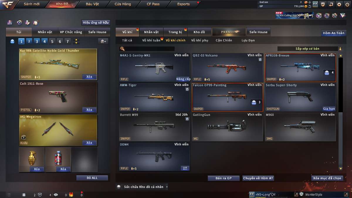 shop acc cf uy tin gia re